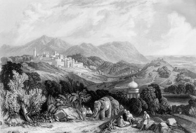 Die Stadt Nahun, 1838 von George Francis White