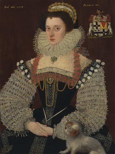 Frances, Lady Brydges (ca. 1553-1623) von George Gower