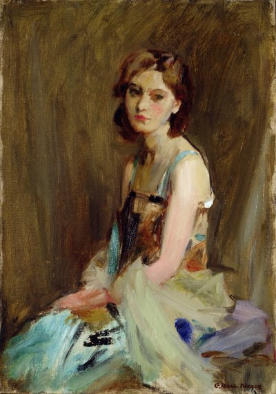 Studie einer jungen Frau von George Hall Neale