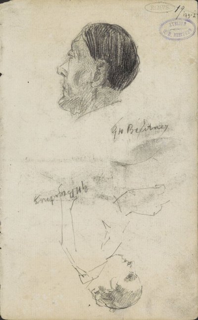 Zwei Figurenstudien von George Hendrik Breitner (signed by artist)