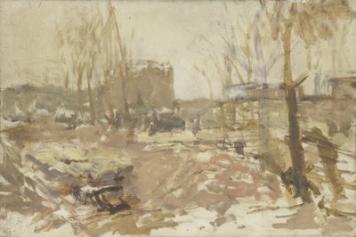 Baustelle an der De Clercqstraat von George Hendrik Breitner