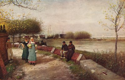Ein Grußwechsel, um 1900 von George Henry Boughton