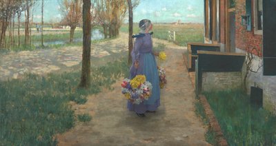 Blumenmädchen in Holland, 1887 von George Hitchcock