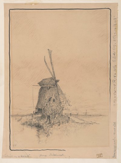 Die Windmühle an der Straße von George Hitchcock
