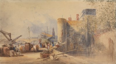 Graben am Tower of London von George Howse