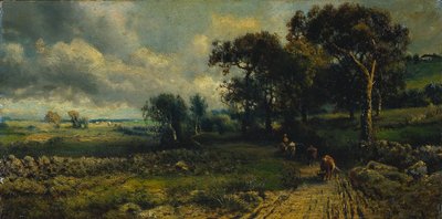 Flauschige Wolken, 1881 von George Inness