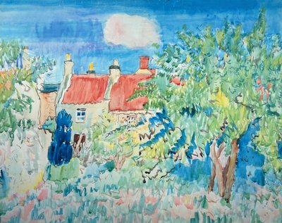 Ein sonniger Tag, Ceres, Fife von George Leslie Hunter