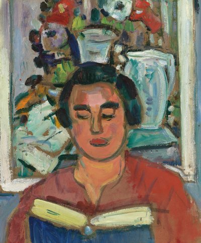 Malerei und Buch von George Leslie Hunter