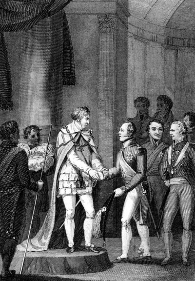 Die illustren Besucher, 1815 von George M. Brighty