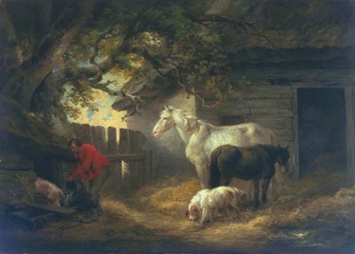 Ein Bauernhof, 1792 von George Morland