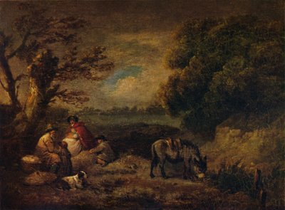 Zigeuner ruhen mit Esel, 1795 von George Morland