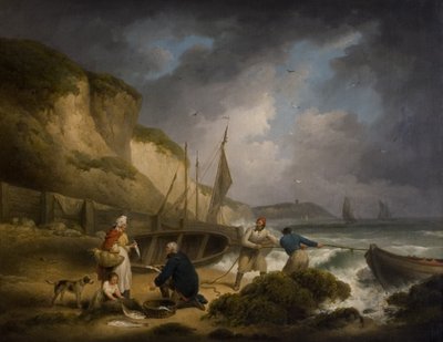 Fischverkauf, ca. 1799 von George Morland