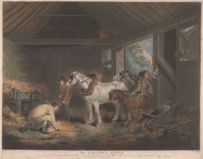 Der Stall des Bauern von George Morland