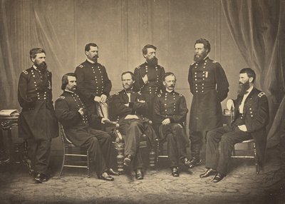 Sherman und seine Generäle von George N. Barnard