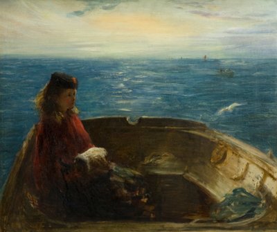Mädchen in einem Boot von George Paul Chalmers