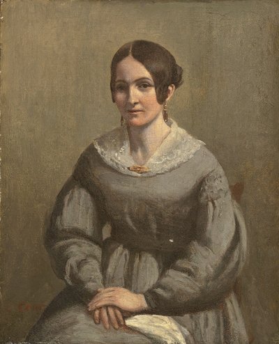 Porträt einer jungen Frau von George Richmond
