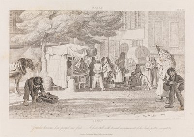 Obststand, Paris von George Robert Lewis