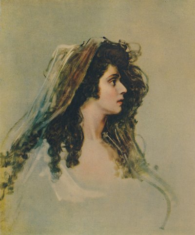 Sarah Siddons, 1755-1831, ca. 1785, 1948 von George Romney