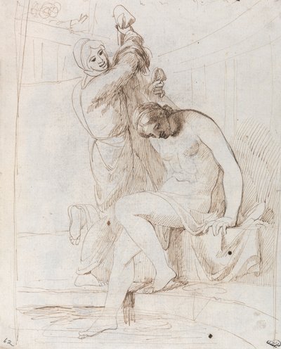 Das Bad der Bathseba von George Romney