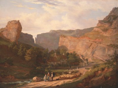 Ein Blick auf die Cheddar-Schlucht von George Vincent
