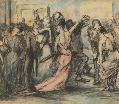 Gesellschaftsball [verso], ca. 1907 von George Wesley Bellows