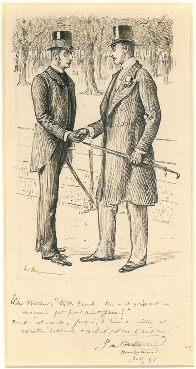 Hallo Frank!, 1891 von George du Maurier
