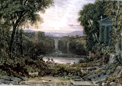 Sonnenuntergang, Tivoli von George the Younger Barret
