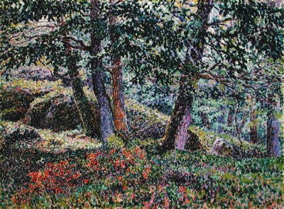 Eichen und Blaubeerbüsche von Georges Lacombe