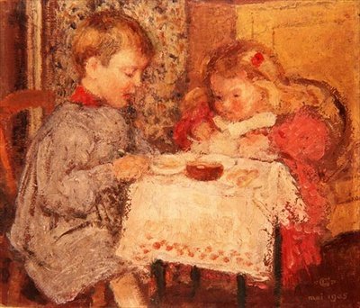 Die Puppen-Dinnerparty von Georges Lemmen