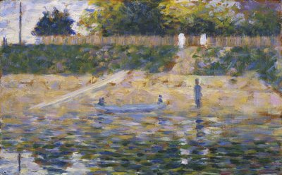 Boot am Flussufer, ca. 1883 von Georges Pierre Seurat