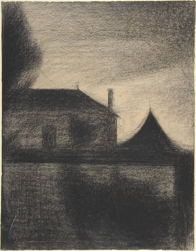 Haus in der Dämmerung von Georges Pierre Seurat