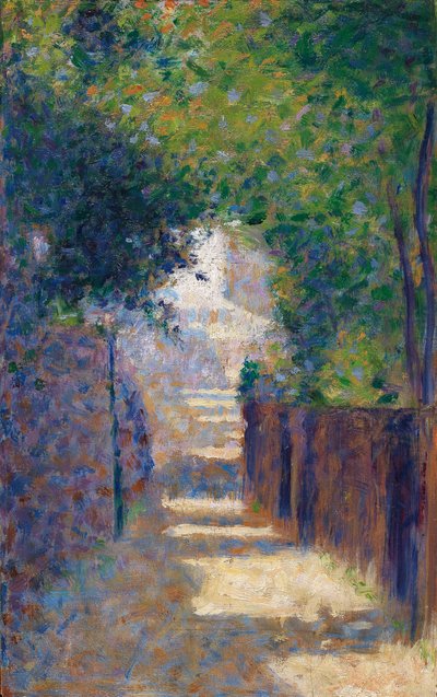 Rue St. Vincent im Frühling, um 1884 von Georges Seurat