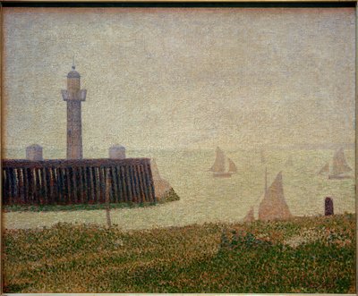 Spitze der Hafenmole von Honfleur von Georges Seurat