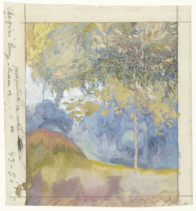 Baumreiche Landschaft von Georges de Feure