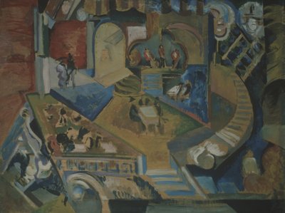 Café von Georgy Bogdanovich Yakulov