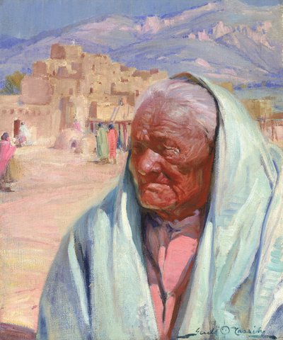 Antonio Concha, Alter Mann von Taos, 1924 von Gerald Cassidy