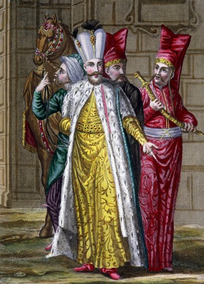 Zeremonialkleidung des Sultans von Gerard Jean Baptiste Scotin
