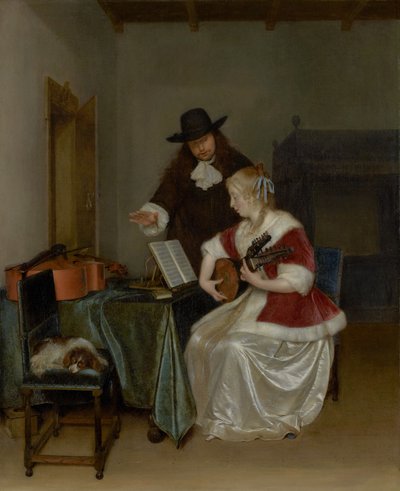 Die Musikstunde von Gerard ter Borch