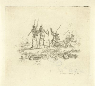 Drei Infanteristen von Gerardus Emaus de Micault