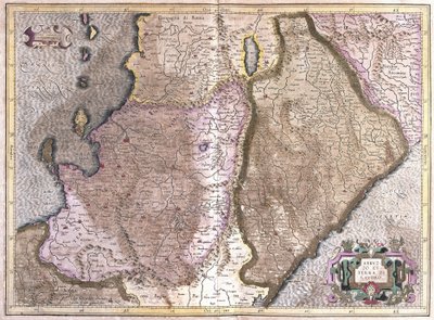 Abruzzen und Kampanien, Italien (Gravur) von Gerardus Mercator