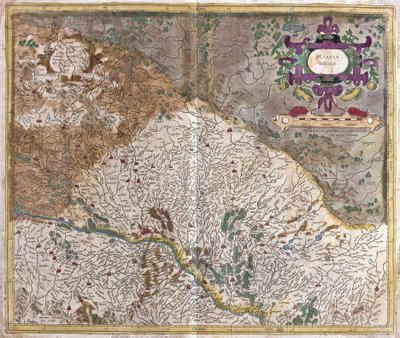 Elsass, Frankreich (Gravur) von Gerardus Mercator