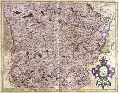 Bayern, Deutschland von Gerardus Mercator