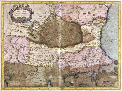 Bulgarien und Rumänien (Stich) von Gerardus Mercator