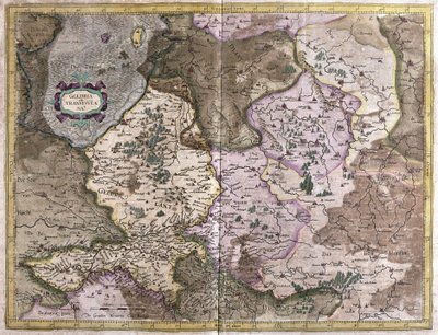 Gelderland und Overijssel, Niederlande (Gravur) von Gerardus Mercator