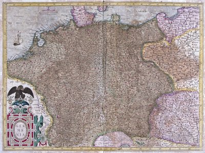 Deutschland (Gravur) von Gerardus Mercator