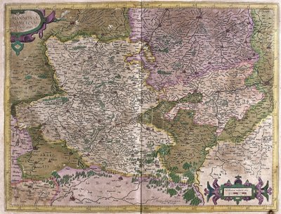 Hennegau, Namur, Belgien (Gravur) von Gerardus Mercator