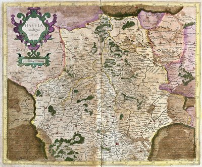 Hessen, Kassel, Deutschland (Gravur) von Gerardus Mercator