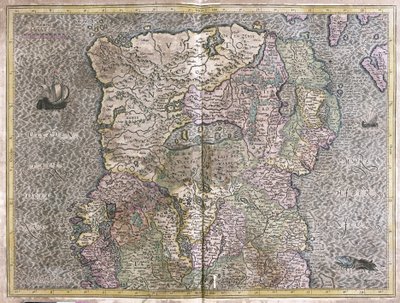 Irland von Gerardus Mercator
