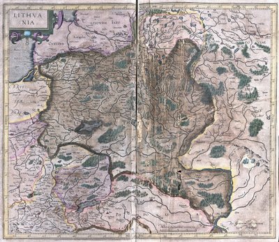 Litauen (Gravur) von Gerardus Mercator