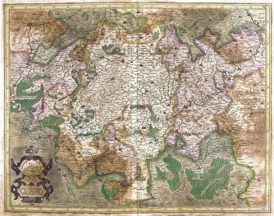 Luxemburg (Gravur) von Gerardus Mercator